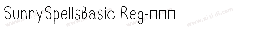 SunnySpellsBasic Reg字体转换